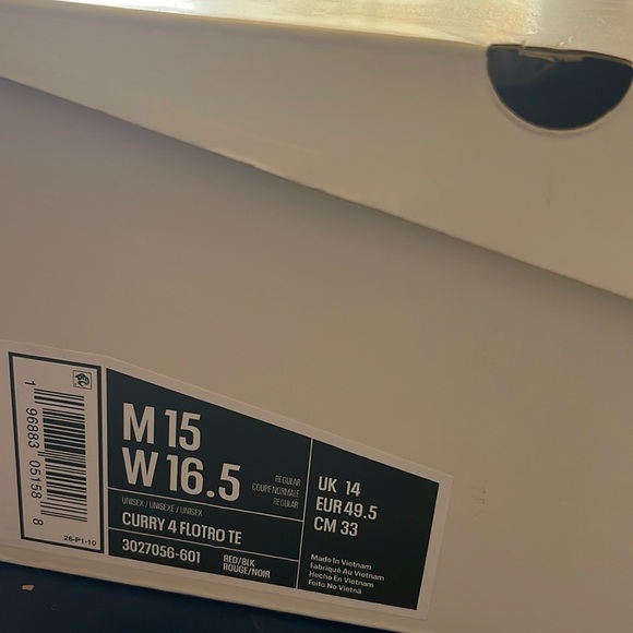 Steph Curry Fans!! The Curry 4 FloTro TE brand new in original box. Size 15. - Picture 13 of 14